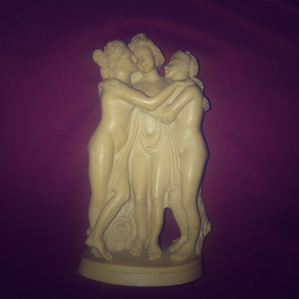 Signed A. Giannetti Sculpture of The Three Graces
